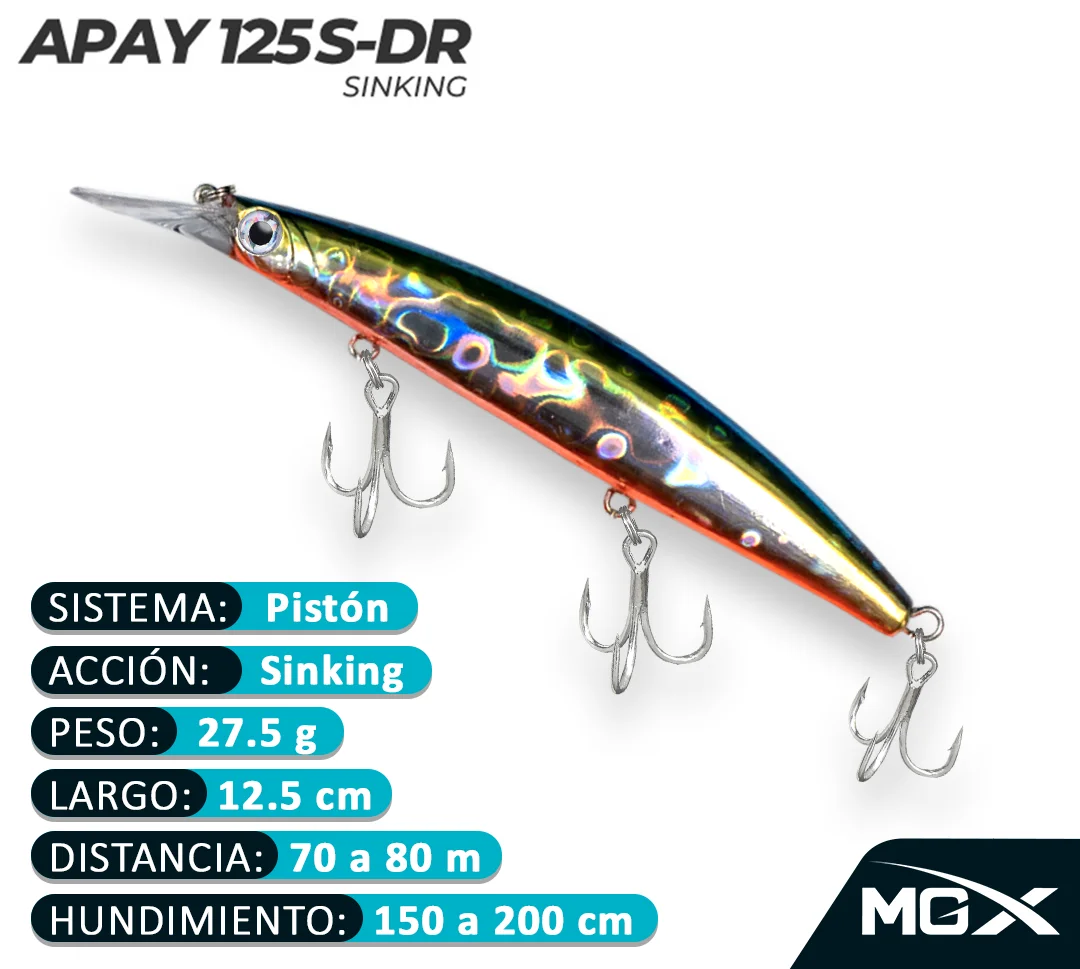 Señuelo MGX Apay 125SDR ANCHOVY IV - Imagen 2