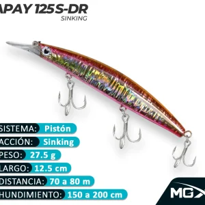Señuelo MGX Apay 125SDR GOLDEN SMELT