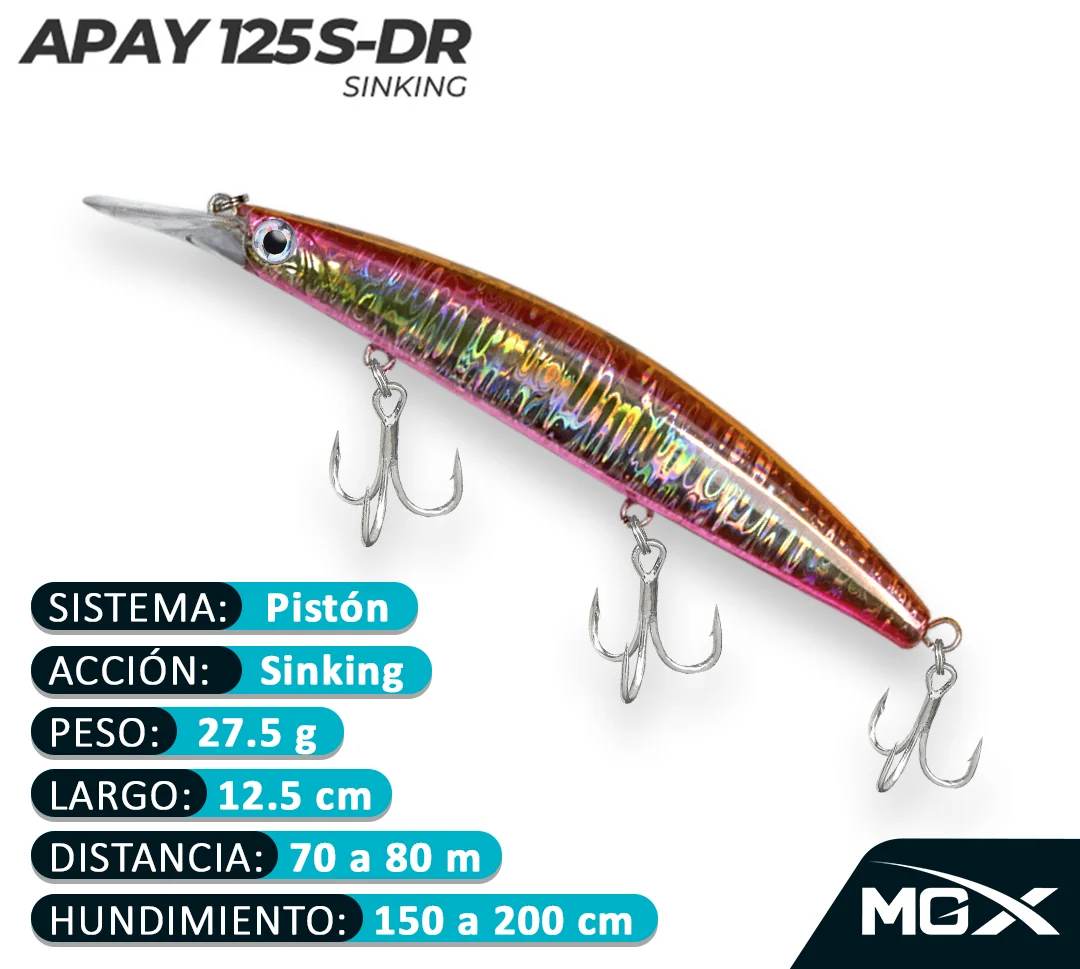 Señuelo MGX Apay 125SDR GOLDEN SMELT - Imagen 3