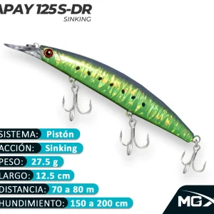 Señuelo MGX Apay 125SDR TUCU SARDINE V