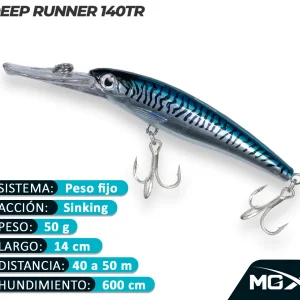 Señuelo MGX Deep Runner 140TR BLUE MACKEREL