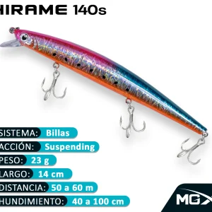 Señuelo MGX HIRAME 140S FLASH RAINBOW SARDINE