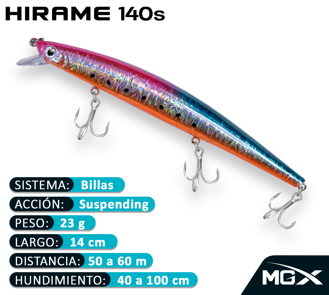 Señuelo MGX HIRAME 140S FLASH RAINBOW SARDINE - Imagen 3