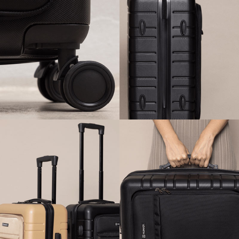 Maleta 10Kg de cabina 55×35,5×23,5cm rígida Numada Upfly T21 (20″) Business Negro - Imagen 8