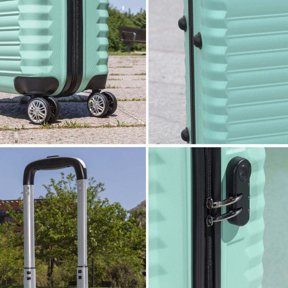 Maleta 10Kg de cabina 55x36x19cm Numada Upfly 20” (XS) Verde menta - Imagen 8