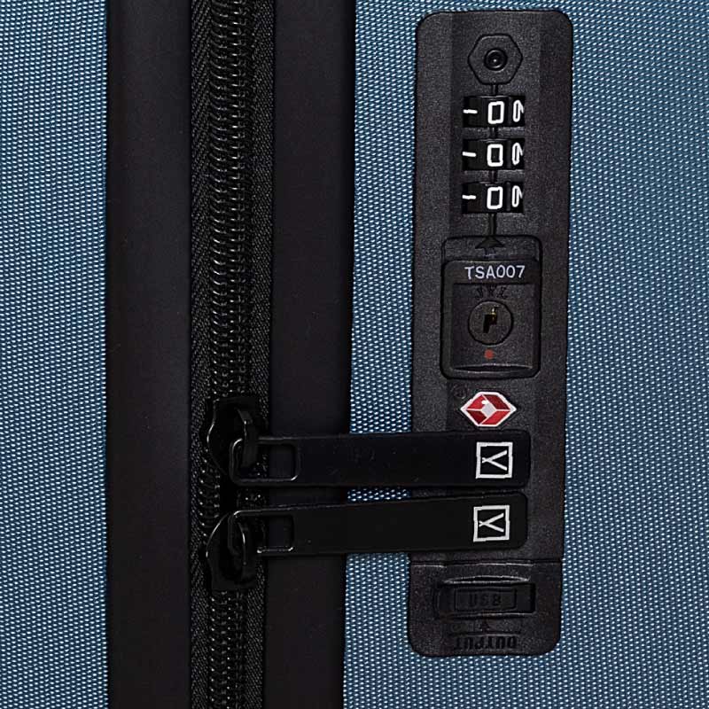 Maleta 10Kg de cabina 55,5x36x22cm rígida ABS+PC Numada PackPro T40 (20″) Azul marino - Imagen 5