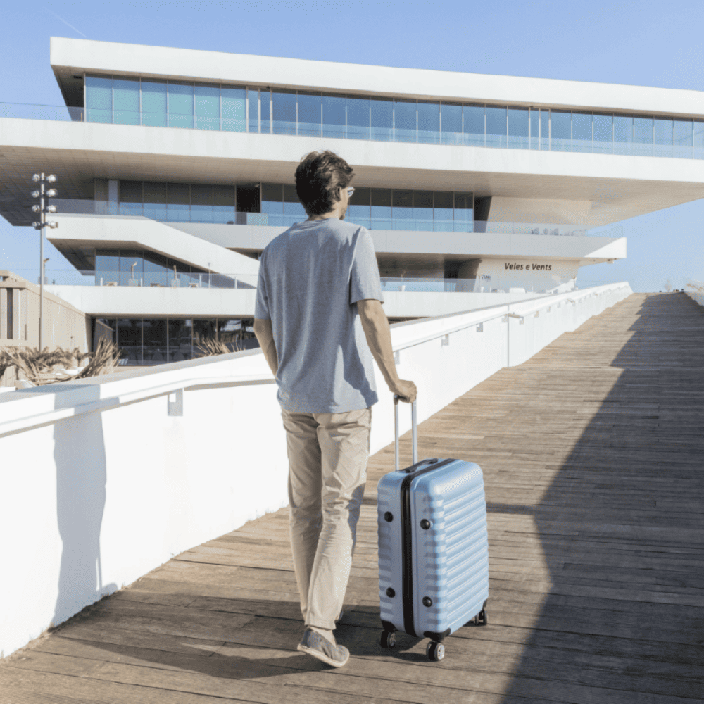 Juego de maletas 3 piezas (53/63cm + Neceser A10 Beige) Numada Upfly Azul claro - Imagen 6