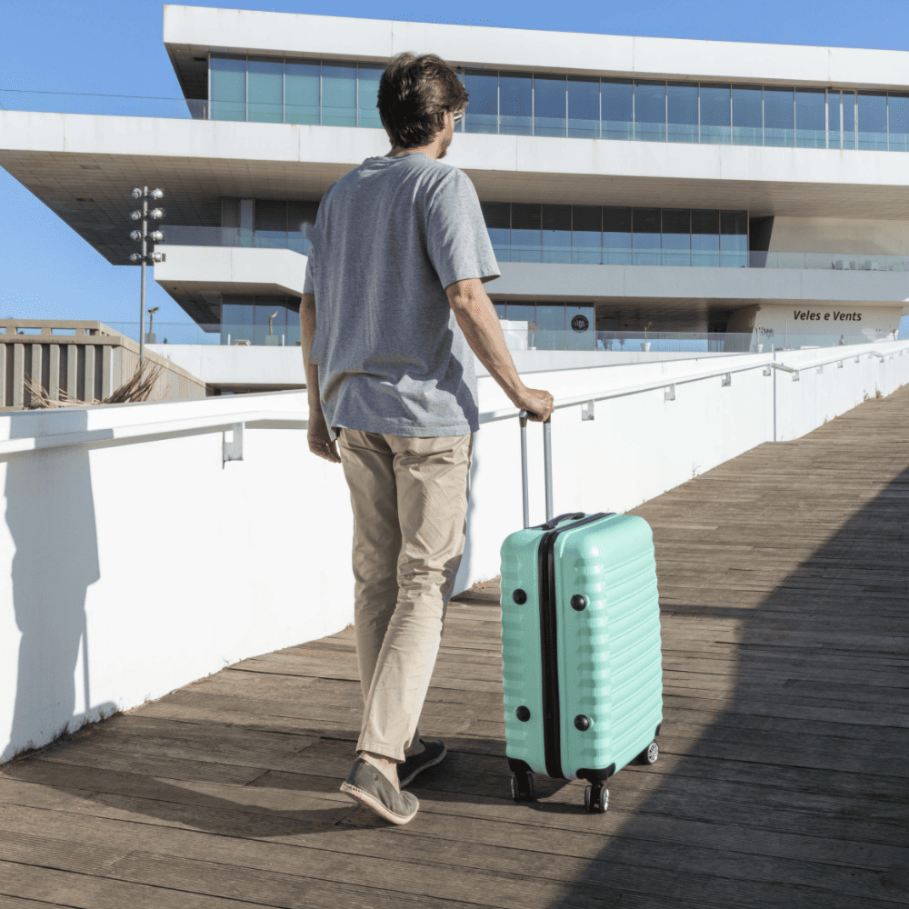Juego de maletas 3 piezas (53/63cm + Neceser A10 Beige) Numada Upfly Verde menta - Imagen 3