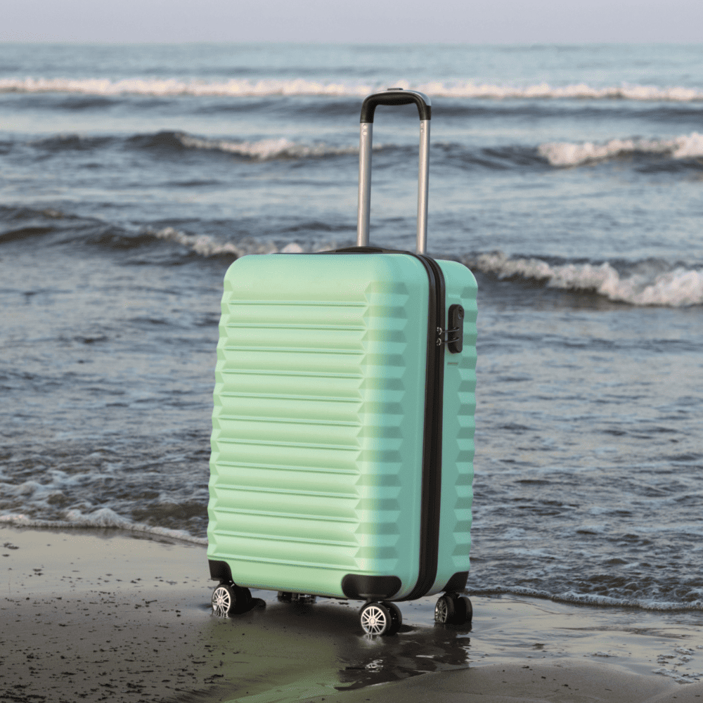 Juego de maletas 3 piezas (53/63cm + Neceser A10 Beige) Numada Upfly Verde menta - Imagen 7