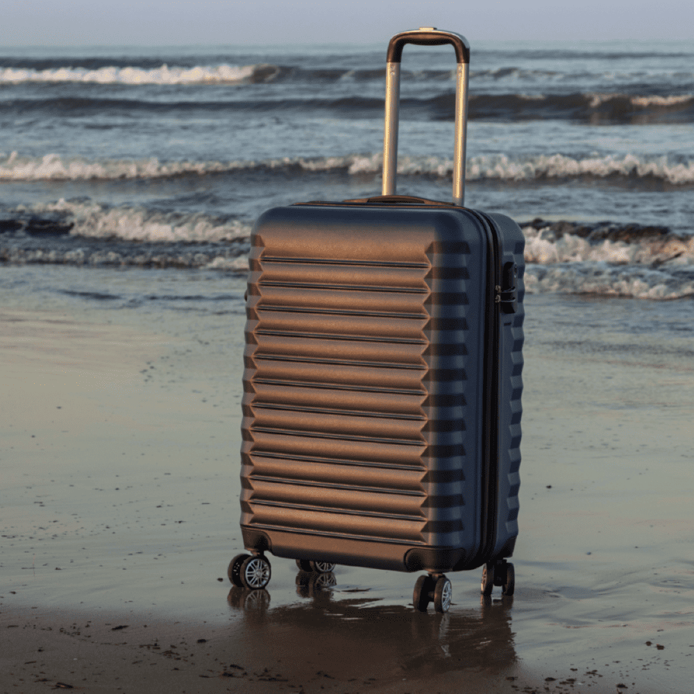 Juego de maletas 3 piezas (53/63cm + Neceser A10 Transparente) Numada Upfly Azul marino - Imagen 7