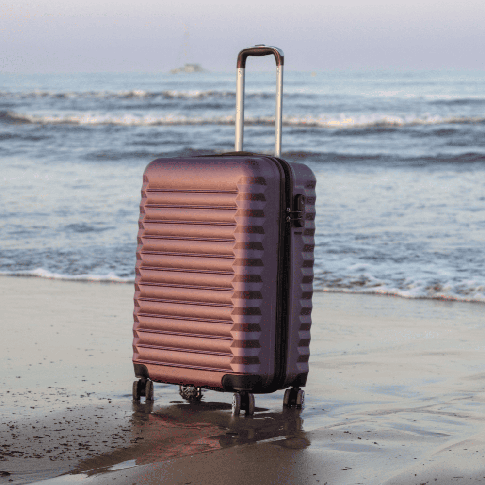 Juego de maletas 3 piezas (53/63cm + Neceser A10 Transparente) Numada Upfly Burdeos - Imagen 7