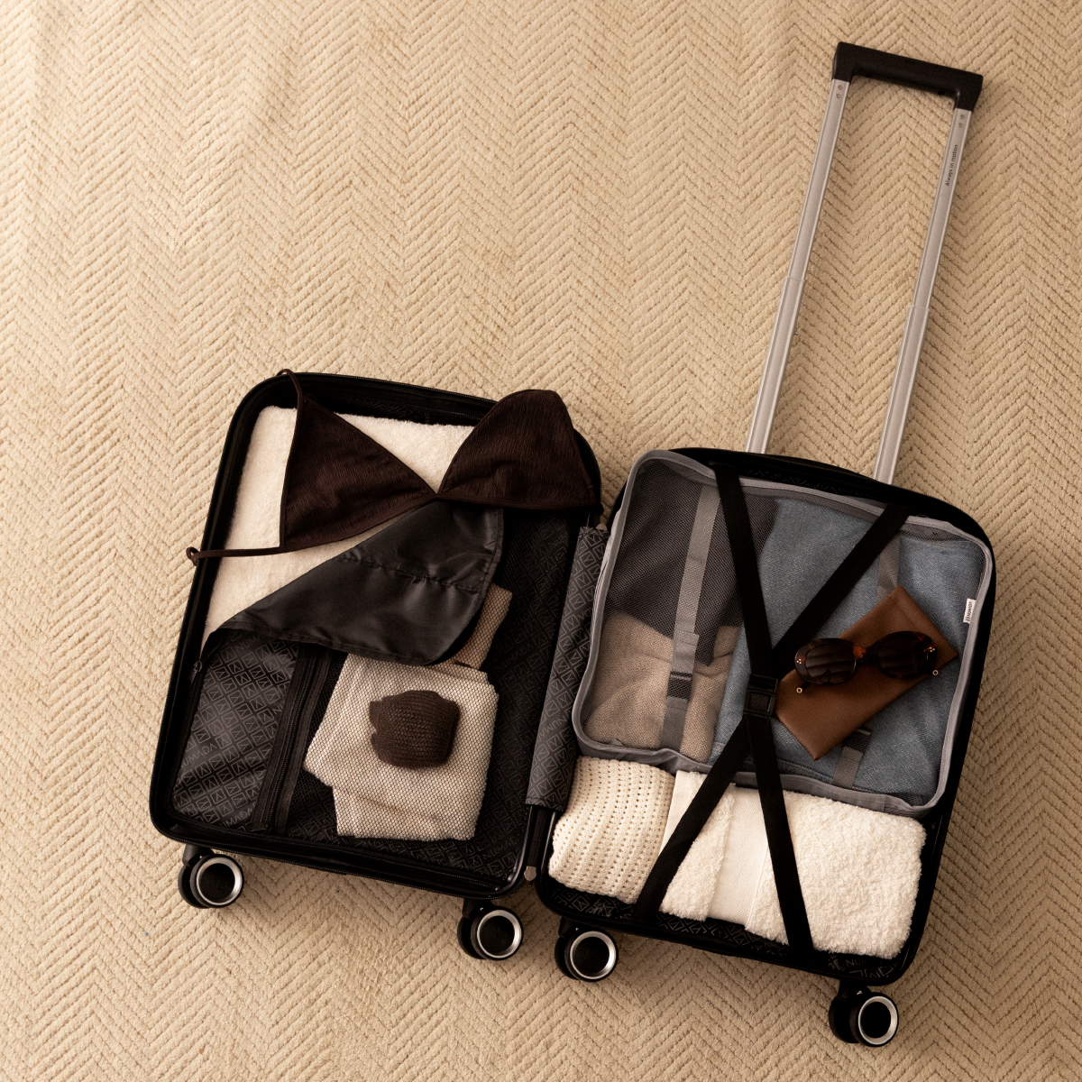 Maleta 15 Kg de cabina rígida PP 55x38x21 cm Numada Unbroken T210 20” (S) Negro - Imagen 8