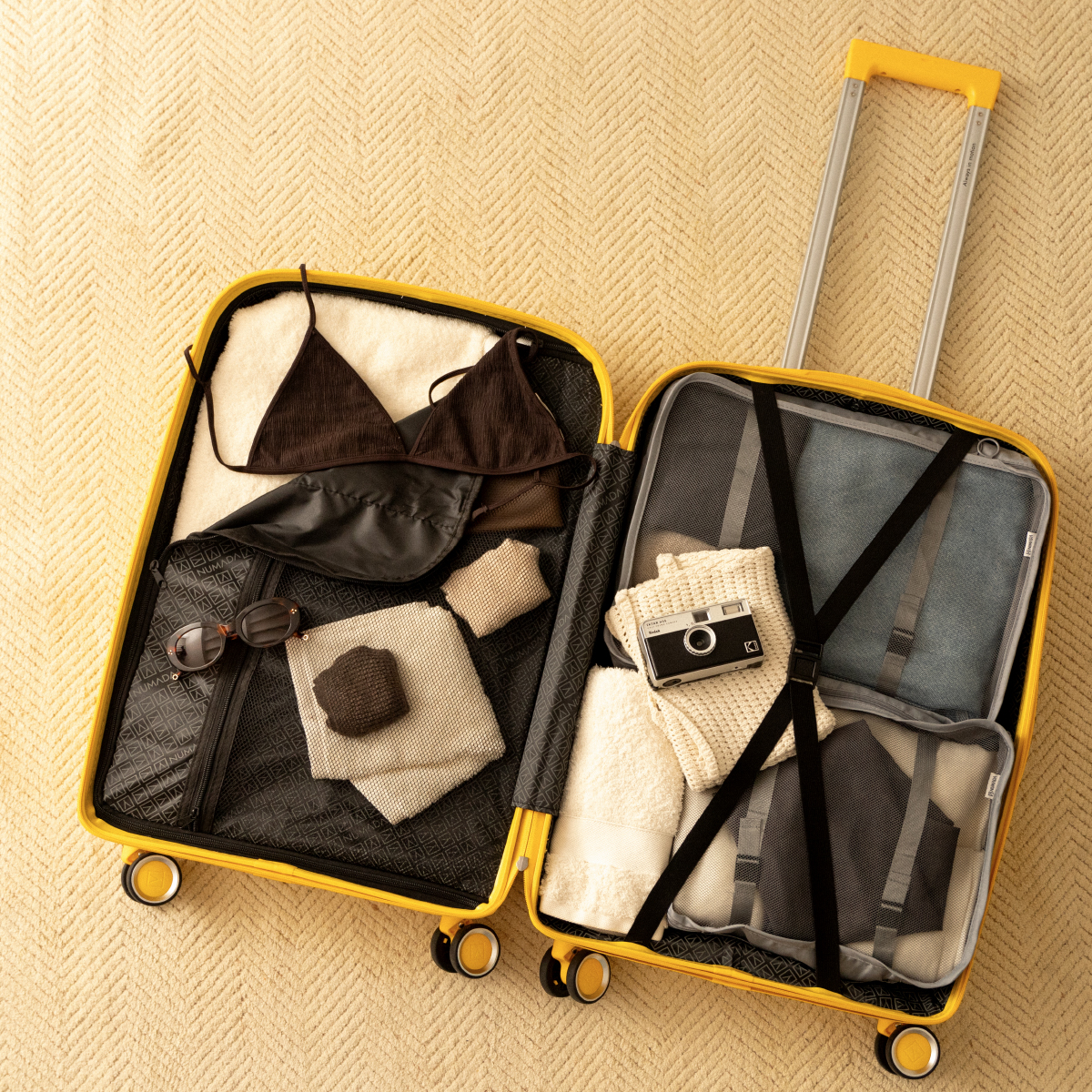 Maleta 20 Kg mediana rígida PP 65x44x25 cm Numada Unbroken T210 24” (M) Amarillo - Imagen 7