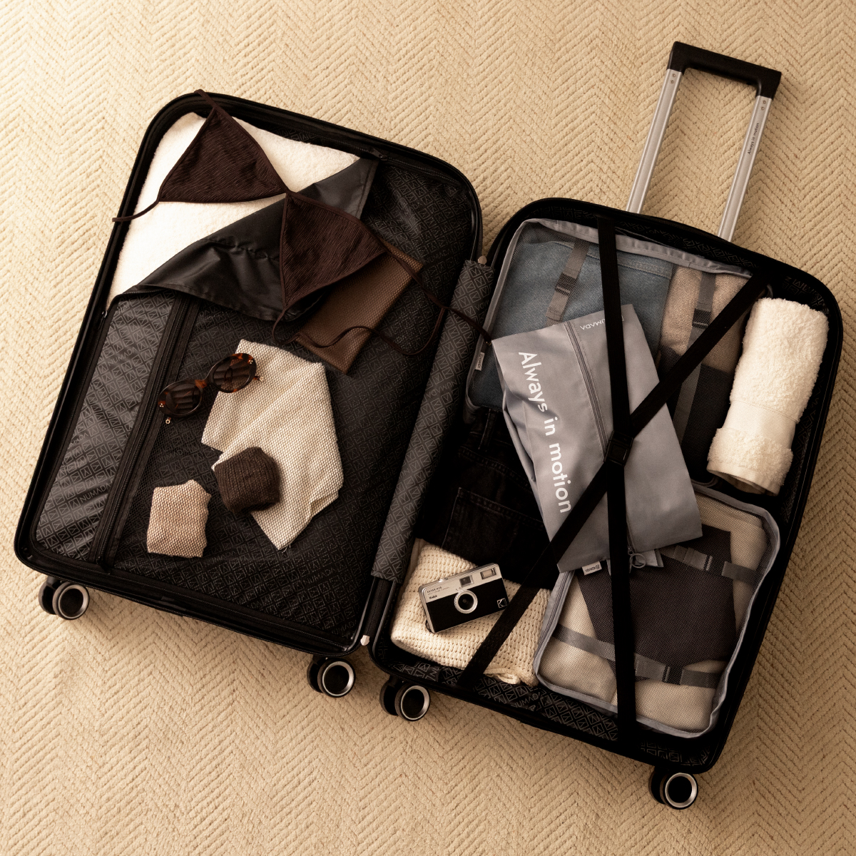 Maleta 25 Kg grande rígida PP 76x49x27 cm Numada Unbroken T210 28” (L) Negro - Imagen 7