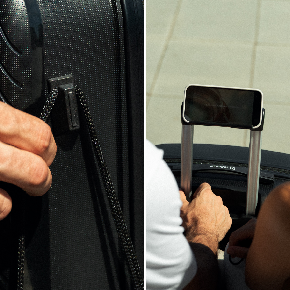 Juego de maletas rígidas PP 3 piezas (55/65/76cm) Numada Unbroken T210 Negro - Imagen 5