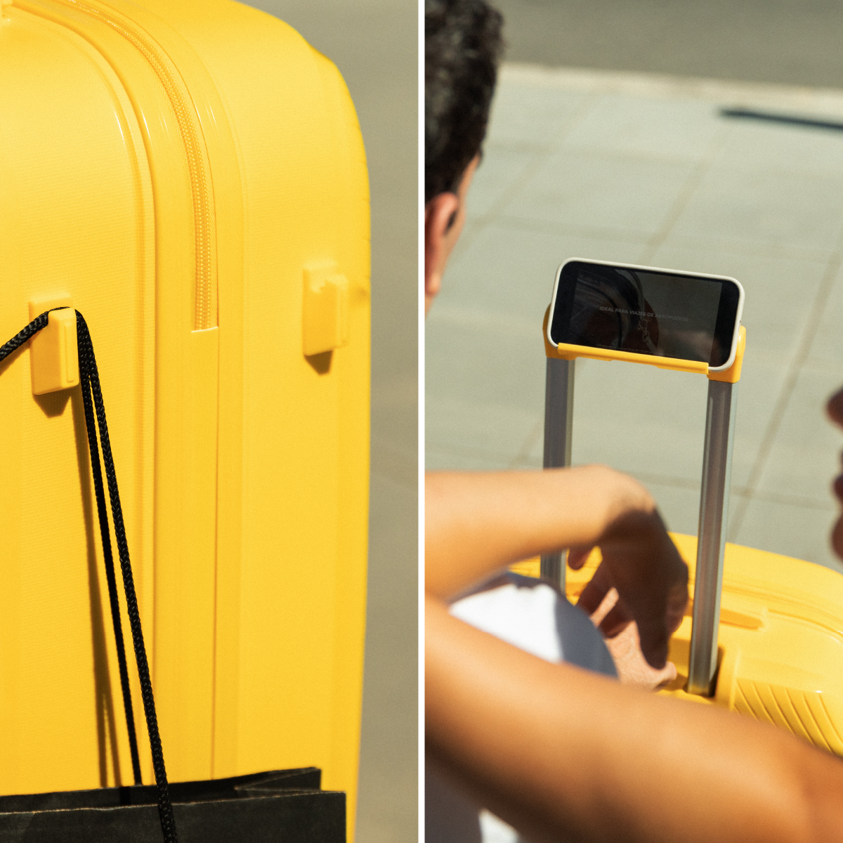 Maleta 20 Kg mediana rígida PP 65x44x25 cm Numada Unbroken T210 24” (M) Amarillo - Imagen 5