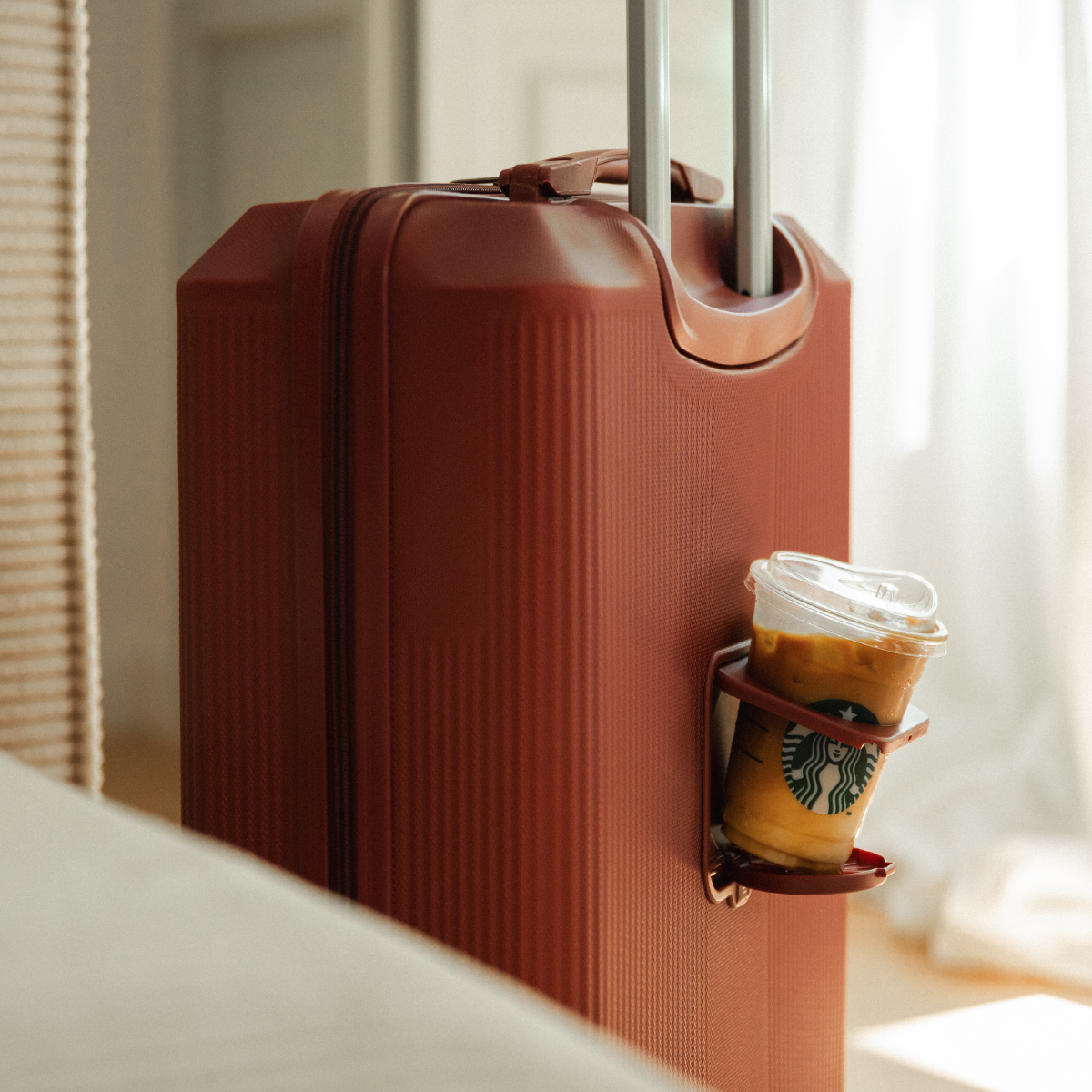 Juego de maletas 4 piezas (55/66,5/76,5cm + Neceser) Numada Elegance T15 Rojo Vino - Imagen 8