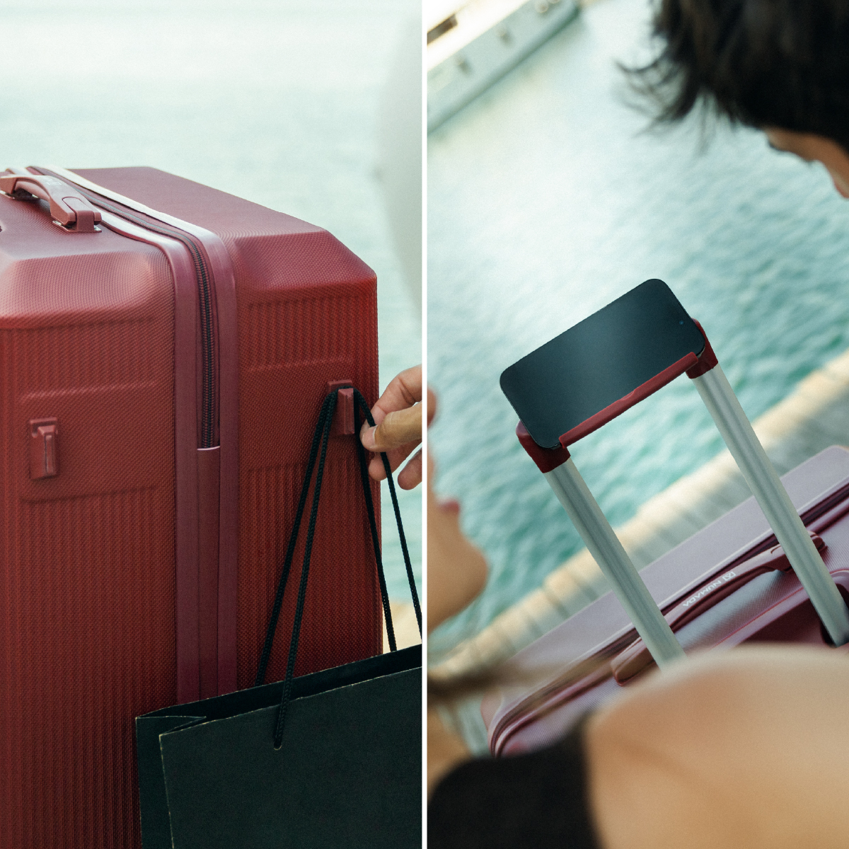 Maleta 25 Kg grande 76,5x49x29 cm Numada Elegance T15 28” (L) Rojo Vino - Imagen 7