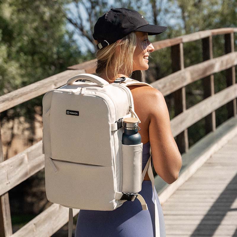 Mochila de viaje cabina 40x25x20cm Numada Explorer B40 Beige - Imagen 3