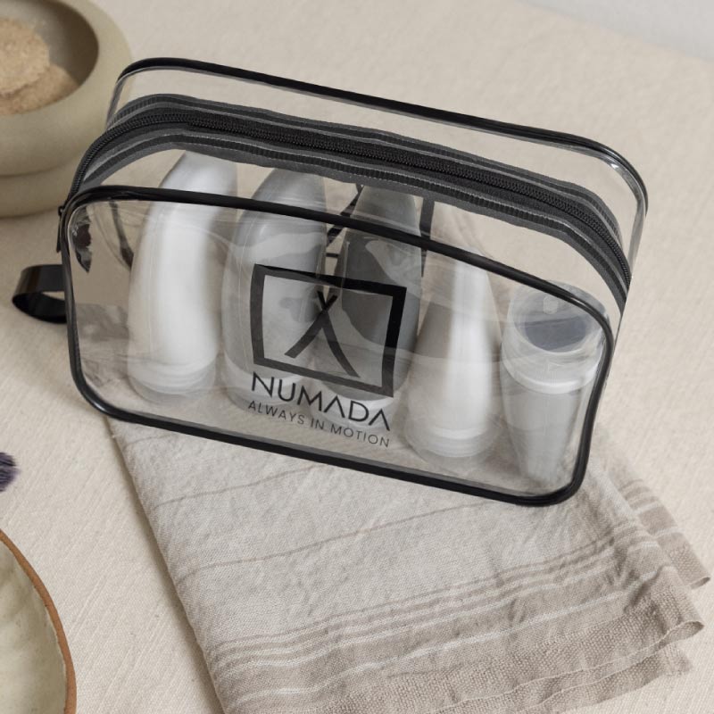 Neceser transparente con botellas Numada Midweek A20 - Imagen 4
