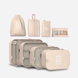 Organizador de maletas 8 piezas Numada Midweek A80 Beige