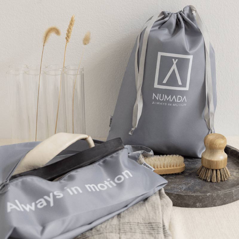 Organizador de maletas 8 piezas Numada Midweek A80 Gris claro - Imagen 6