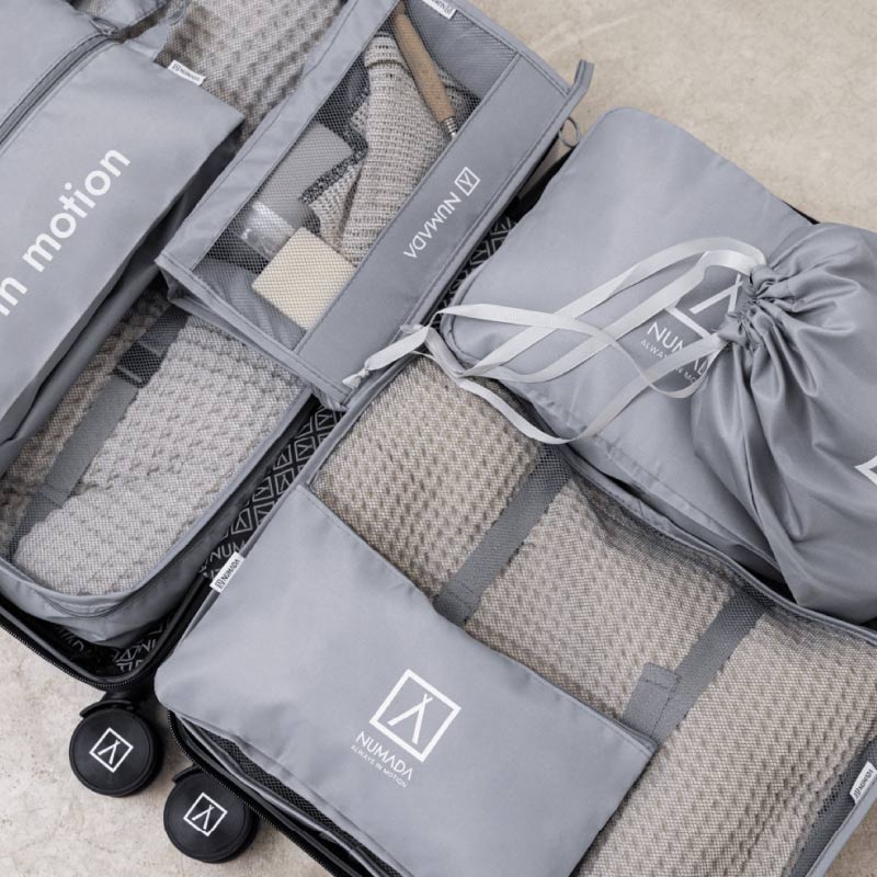 Organizador de maletas 8 piezas Numada Midweek A80 Gris claro - Imagen 3