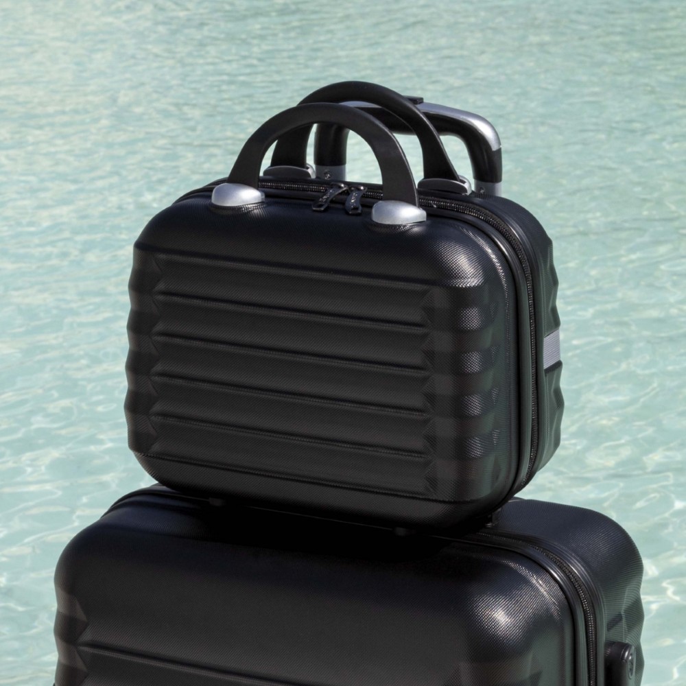 Juego de Maletas 4pzs. (Maleta 63cm, Mochila Cabina, Bolsa Viaje, Neceser 11L) Negro - Imagen 9