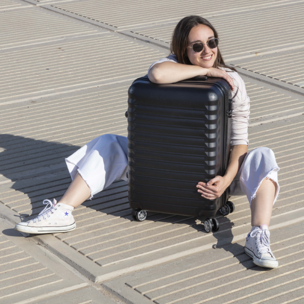 Juego de Maletas 5pzs. (Maleta 63cm, Mochila Cabina, Bolsa Viaje, Neceser x2) Negro - Imagen 4