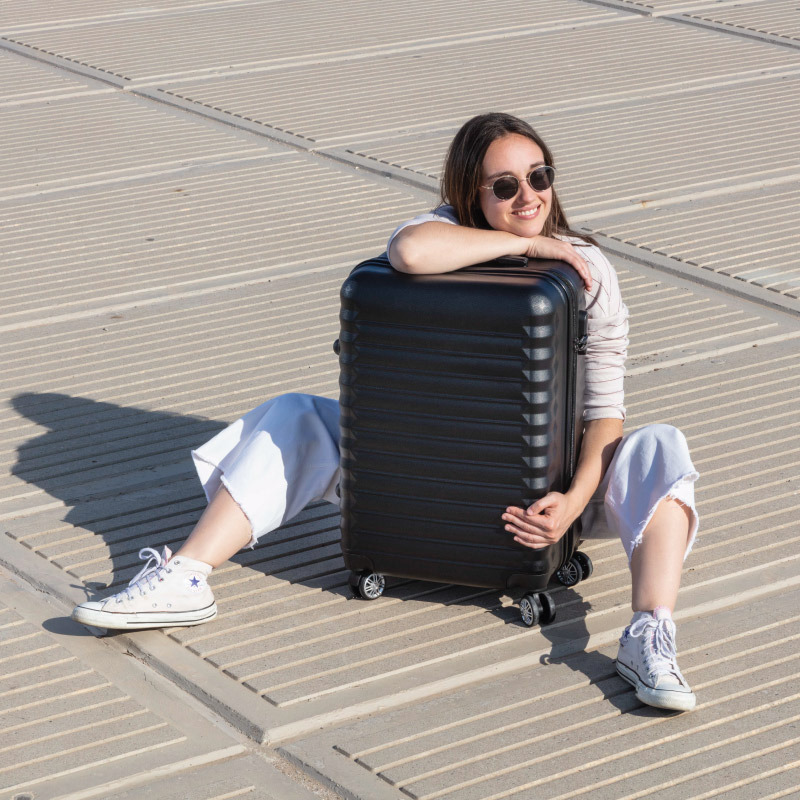 Juego de maletas 3 piezas (53/63cm + Neceser) Numada Upfly Negro - Imagen 8