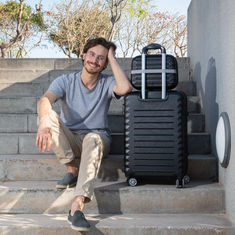 Juego de maletas 3 piezas (53/63cm + Neceser) Numada Upfly Negro - Imagen 3