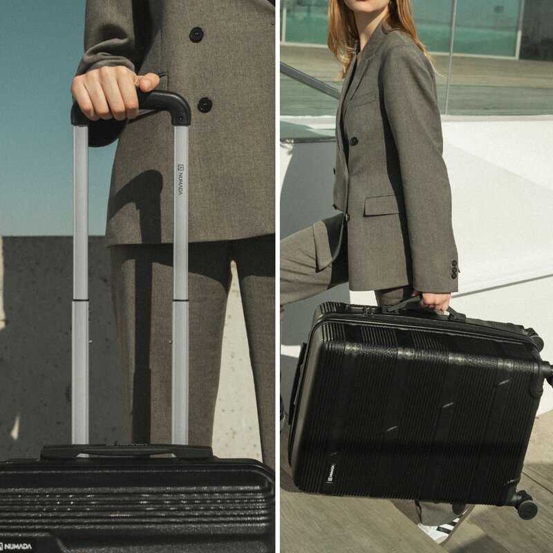 Juego de maletas 3 piezas (55/66cm + Neceser) Numada Upfly T10 Negro - Imagen 8