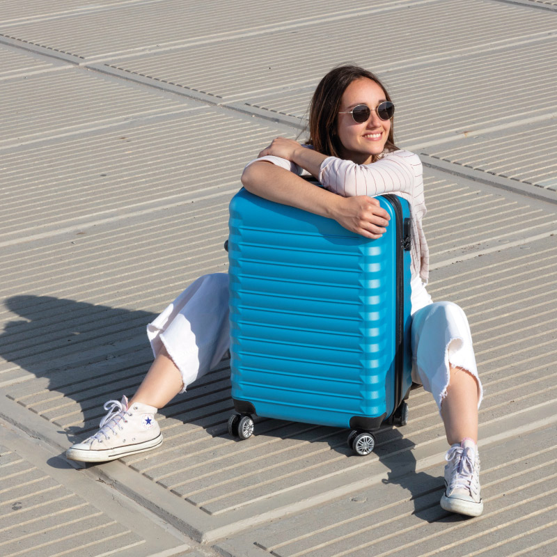 Juego de maletas 3 piezas (53/63cm + Neceser) Numada Upfly Azul eléctrico - Imagen 8