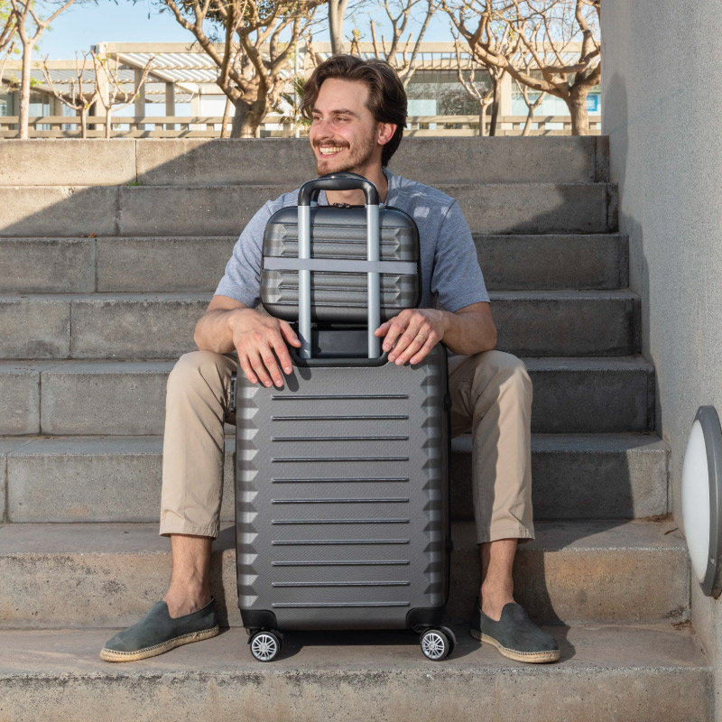 Juego de maletas 4 piezas (53/63/75cm + Neceser) Numada Upfly Gris - Imagen 8
