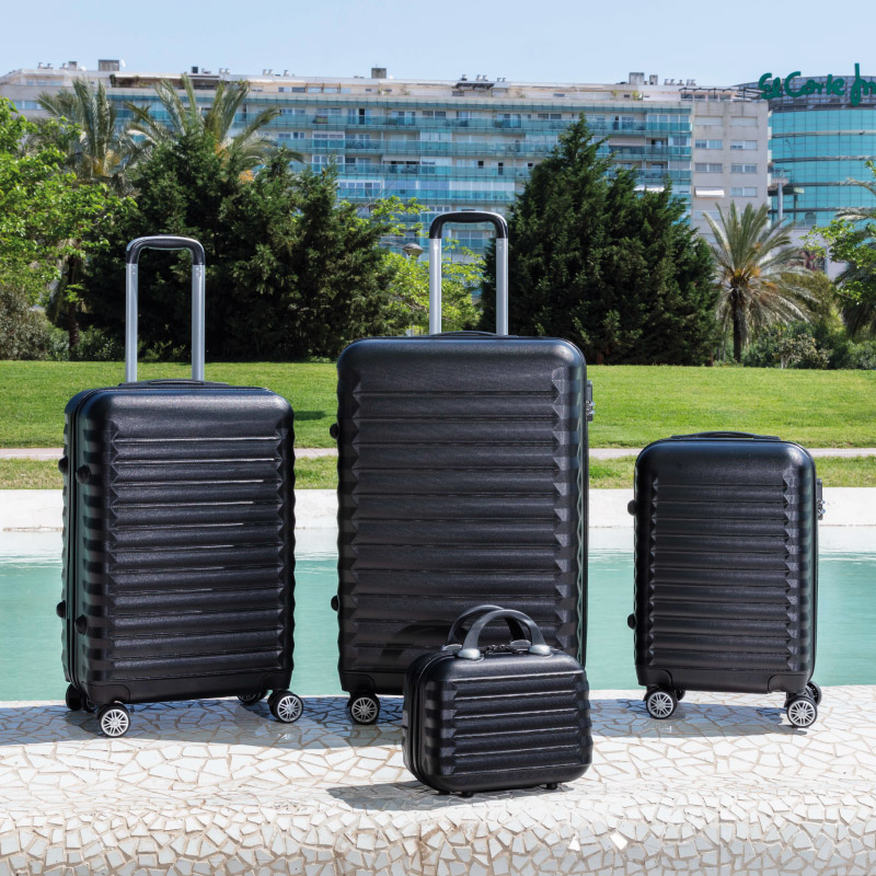 Juego de maletas 4 piezas (53/63/75cm + Neceser) Numada Upfly Negro - Imagen 4