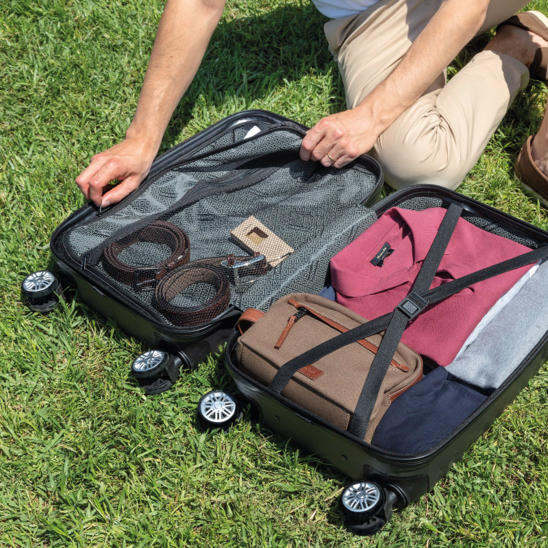 Juego de maletas 4 piezas (53/63/75cm + Neceser) Numada Upfly Azul claro - Imagen 7