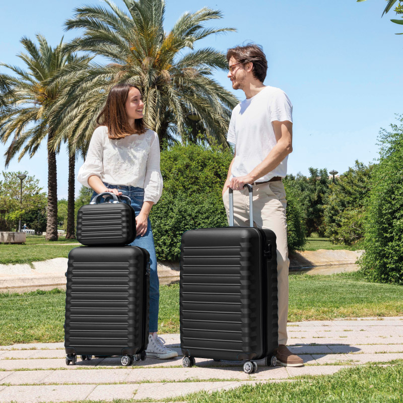 Juego de maletas 4 piezas (53/63/75cm + Neceser) Numada Upfly Negro - Imagen 5