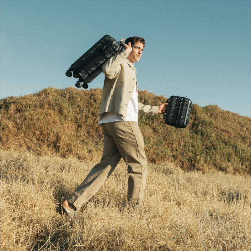 Juego de maletas 4 piezas (55/66/76cm + Neceser) Numada Upfly T10 Negro - Imagen 6