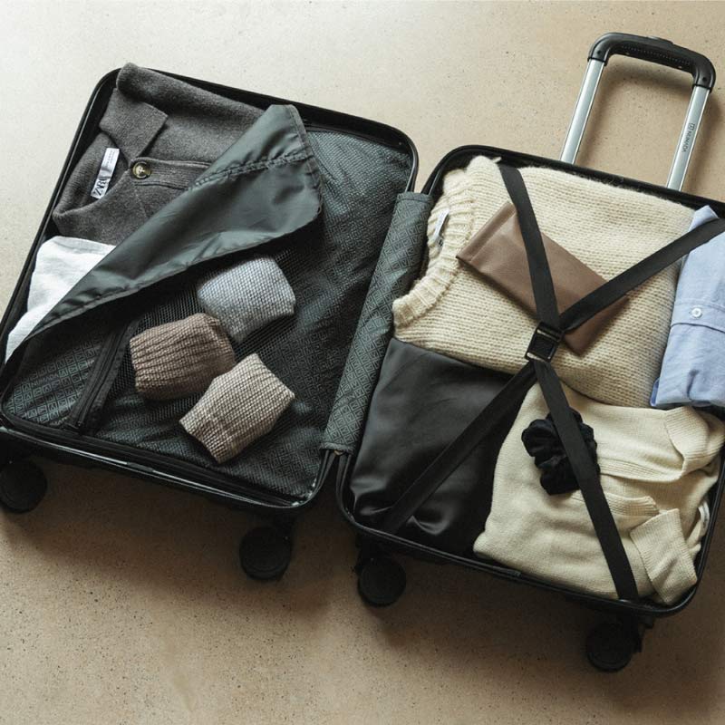 Juego de maletas 4 piezas (55/66/76cm + Neceser) Numada Upfly T10 Negro - Imagen 7