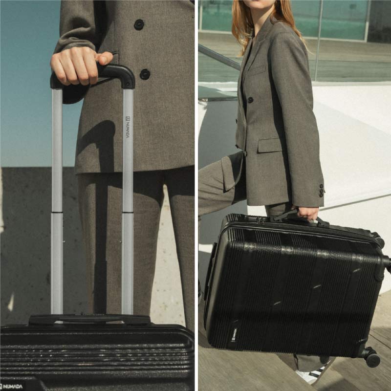 Juego de maletas 4 piezas (55/66/76cm + Neceser) Numada Upfly T10 Negro - Imagen 8