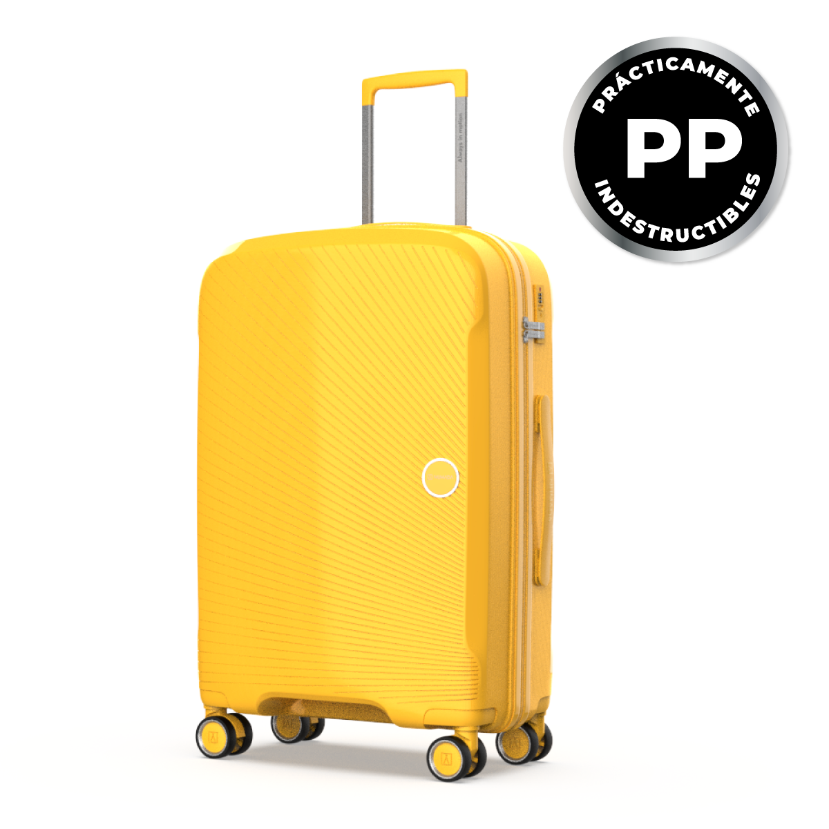 Maleta 20 Kg mediana rígida PP 65x44x25 cm Numada Unbroken T210 24” (M) Amarillo - Imagen 2