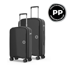 Juego de maletas rígidas PP 2 piezas (55/65cm) Numada Unbroken T210 Negro