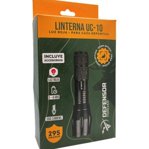 KIT Linterna Defensor US-10 Luz Roja con Zoom