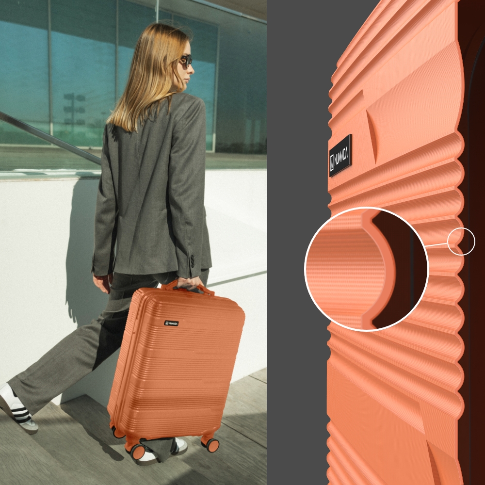 Maleta 13 Kg de cabina 55x40x20 cm Numada Upfly T10 20” (XS) Naranja - Imagen 7