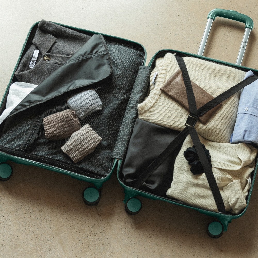 Maleta 13 Kg de cabina 55x40x20 cm Numada Upfly T10 20” (XS) Verde Oscuro - Imagen 9