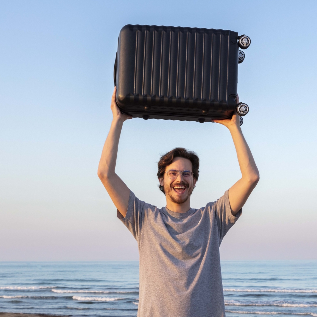 Maleta 18Kg mediana 63×39,5×26,8cm Numada Upfly 24” (M) Negro - Imagen 4