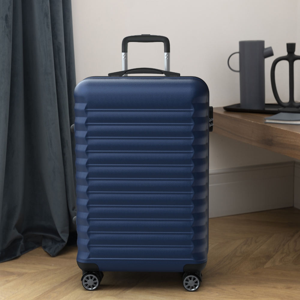 Maleta 18Kg mediana 63×39,5×26,8cm Numada Upfly 24” (M) Azul marino - Imagen 3