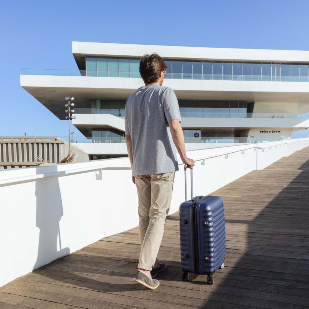 Maleta 18Kg mediana 63×39,5×26,8cm Numada Upfly 24” (M) Azul marino - Imagen 6