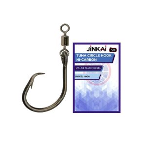 JINKAI Tuna Circle Hook Hi-Carbon con Giratorio