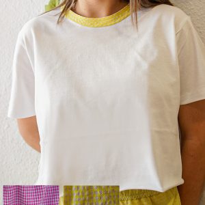 Camiseta cuello vichy Mallorca